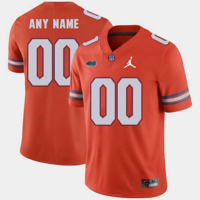 Men's Florida Gators #00 Customize NCAA Jordan Brand Orange 2018 Game Authentic Stitched College Football Jersey WFC5162OM